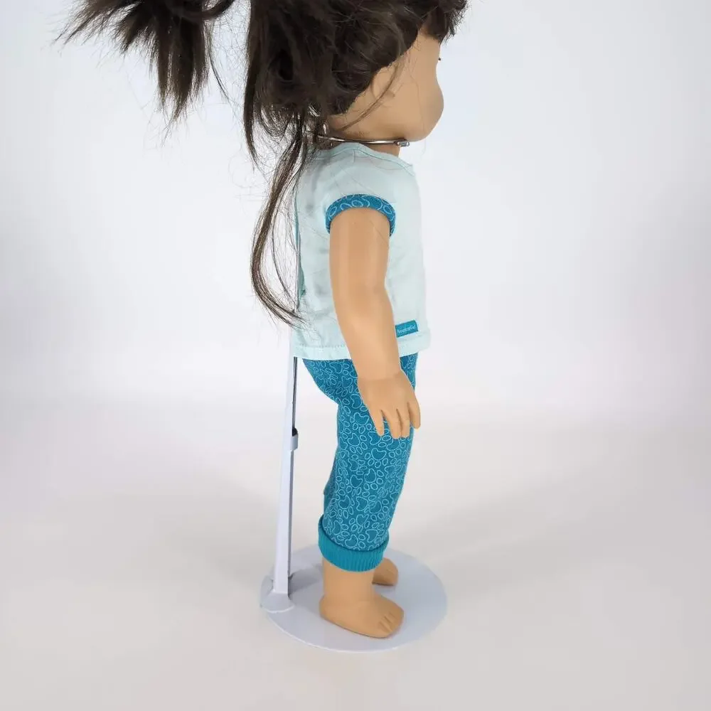 American Girl Doll Retired Blue Two Piece Pomeranian Pajamas Set for 18